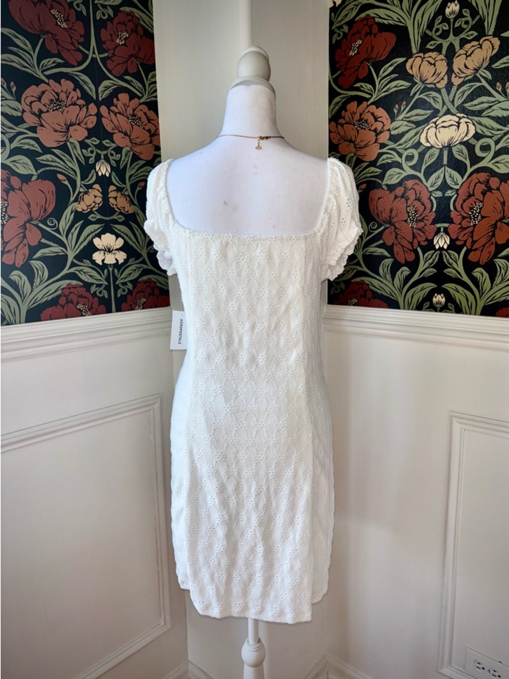 NWT Aeropostale 🕊️ Knit Eyelet Mini Dress - Picture 8 of 8